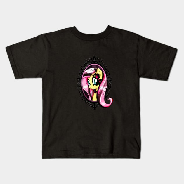 Pony Mania Fluttershy Kids T-Shirt by Ilona's Store